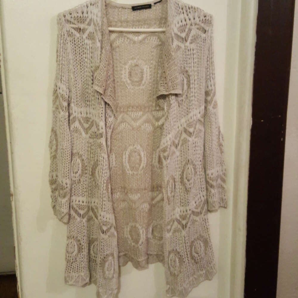 Jean Pierre grey knitted cardigan